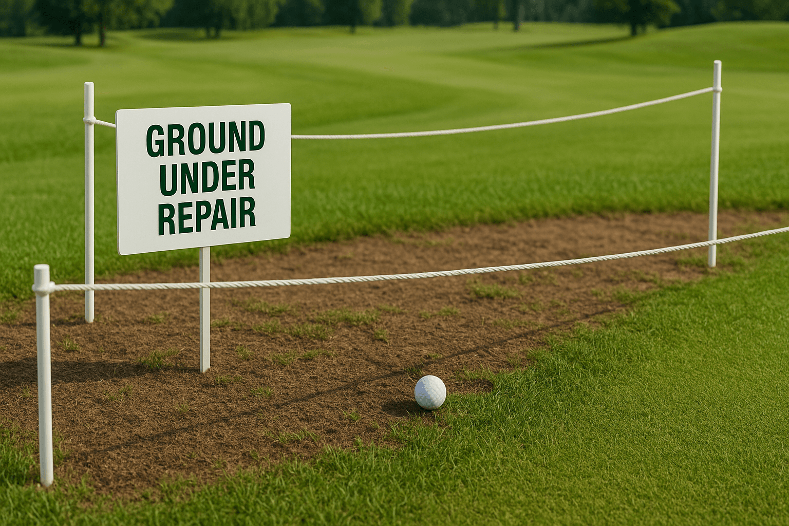 Ground Under Repair (GUR) in Golf
